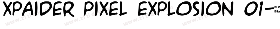 xpaider pixel explosion 01字体转换